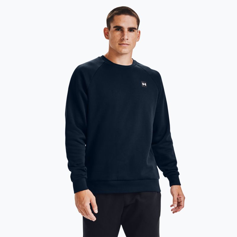 Bluză pentru bărbați Under Armour Rival Fleece Crew navy blue 2