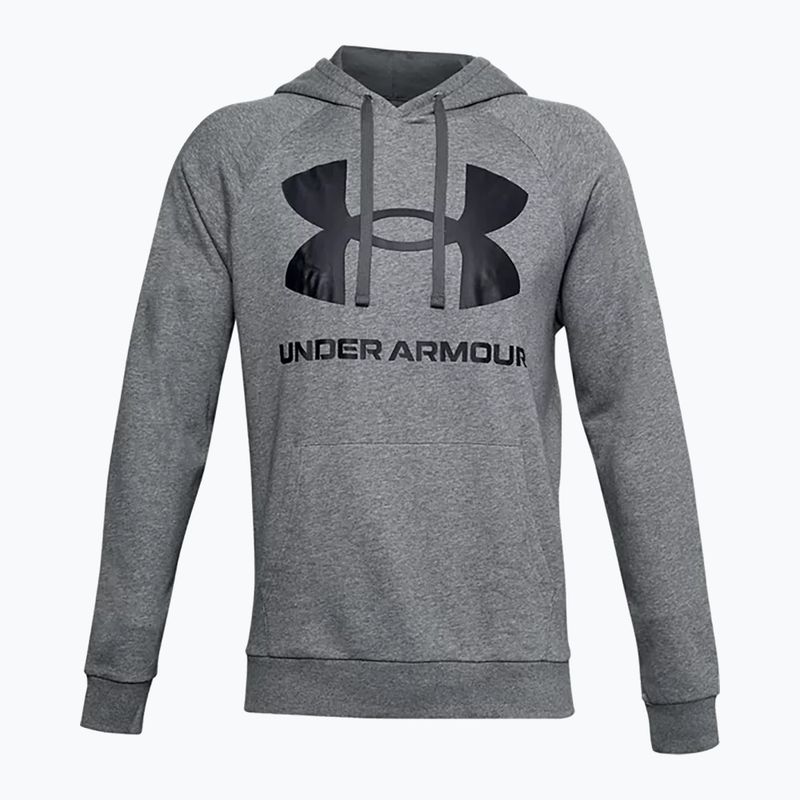 Hanorac de antrenament pentru bărbați Under Armour Rival Fleece Big Logo HD gri închis 1357093-012 3