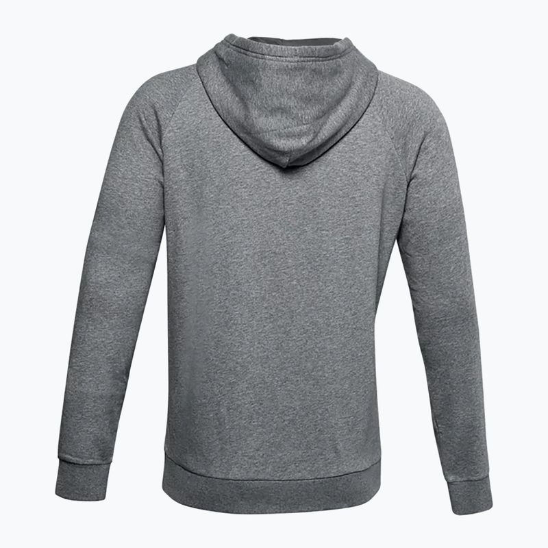 Hanorac de antrenament pentru bărbați Under Armour Rival Fleece Big Logo HD gri închis 1357093-012 4