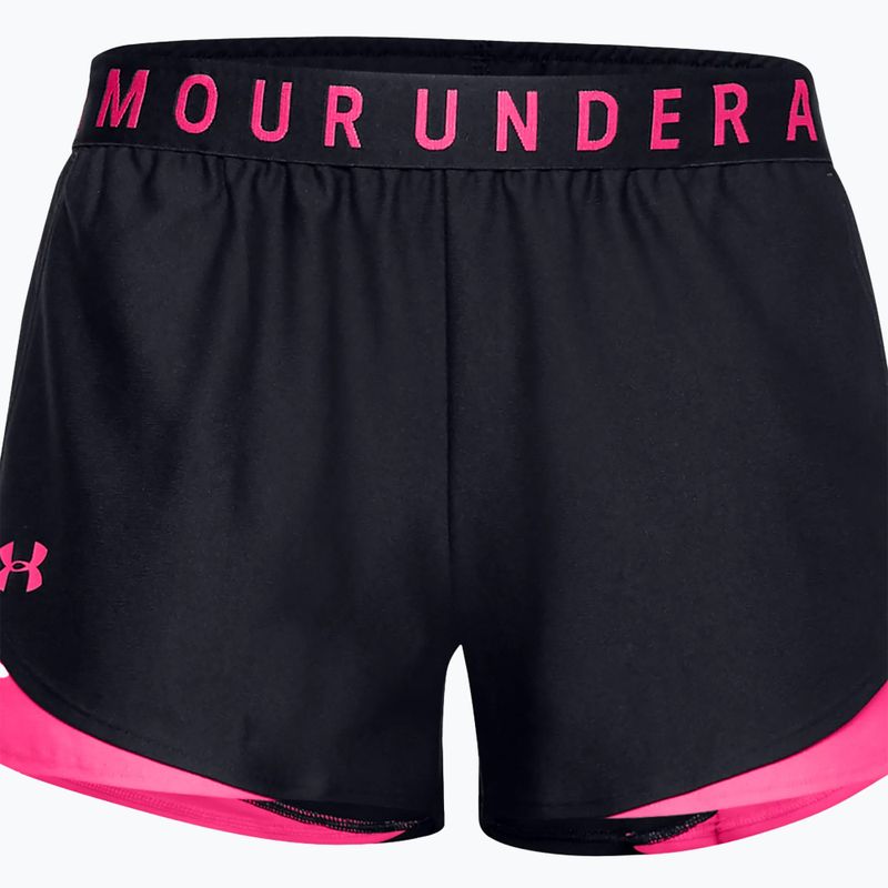 Under Armour Play Up 3.0 pantaloni scurți de antrenament pentru femei negru/roz 1344552 3