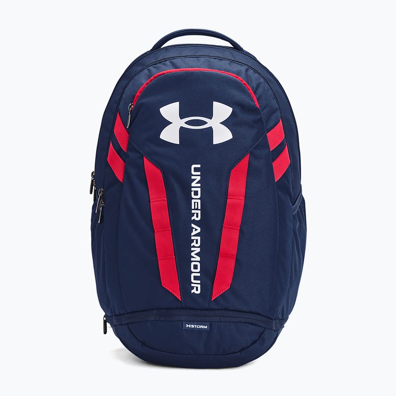 Rucsac urban Under Armour Hustle 5.0 29 l academy/roșu/alb