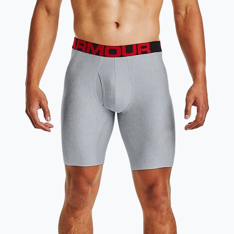 Under Armour boxeri pentru bărbați Ua Tech 9In 2-Pack gri 1363622-011 11