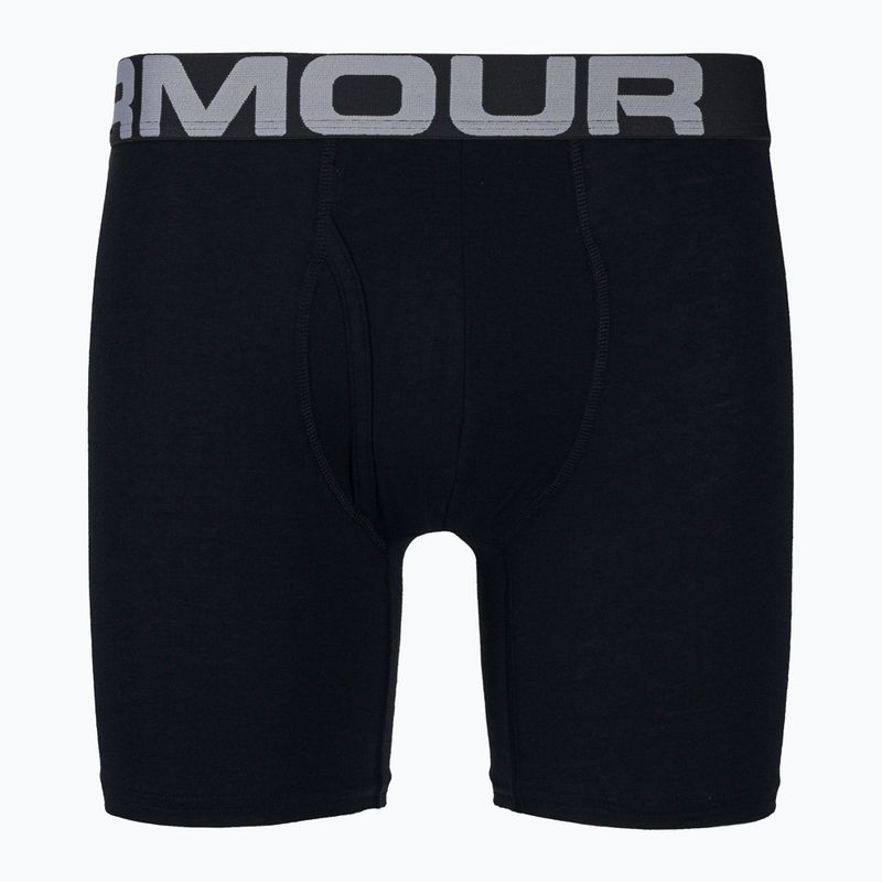 Boxeri pentru bărbați Under Armour Charged Cotton 6 în pachet de 3 bucăți negru UAR-1363617001 2