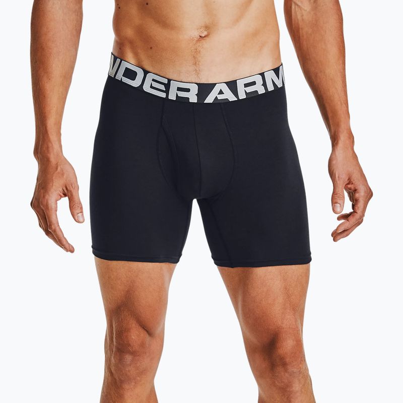 Under Armour Charged Cotton boxeri pentru bărbați 6 3 buc. Pachet negru 1363617 5