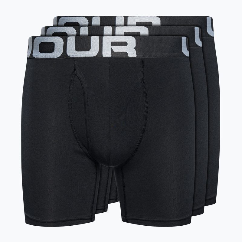 Under Armour Charged Cotton boxeri pentru bărbați 6 3 buc. Pachet negru 1363617