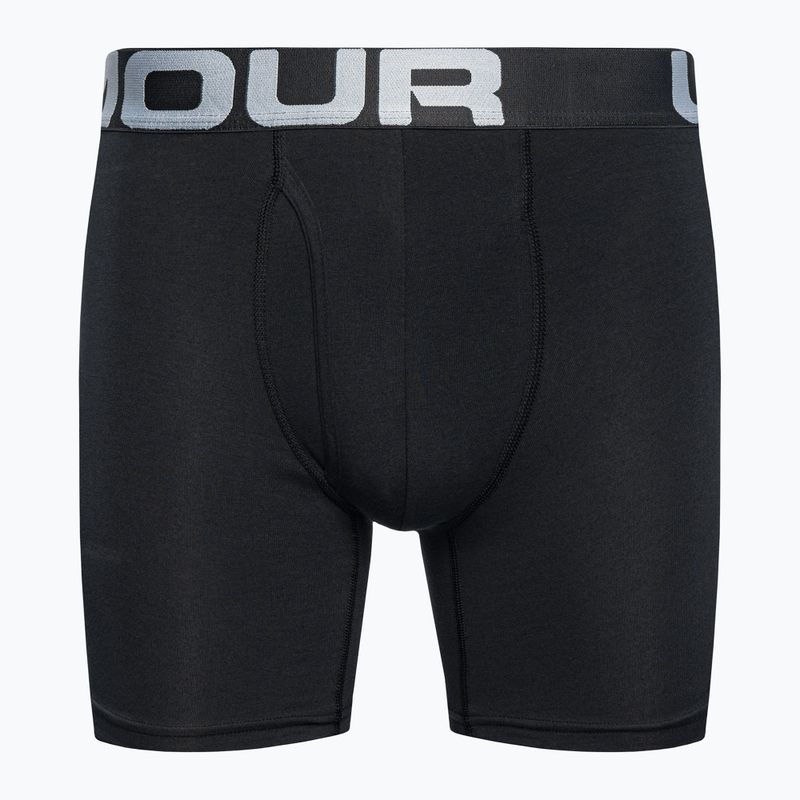 Under Armour Charged Cotton boxeri pentru bărbați 6 3 buc. Pachet negru 1363617 2