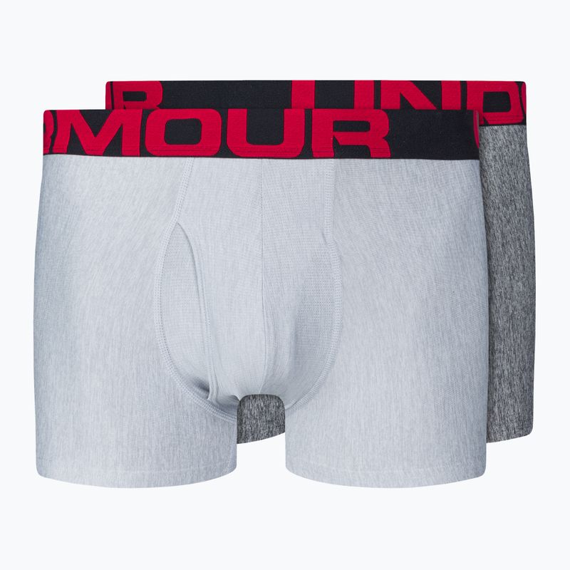 Under Armour boxeri pentru bărbați Ua Tech 3In 2-Pak mod gray light heather/jet gray light heather