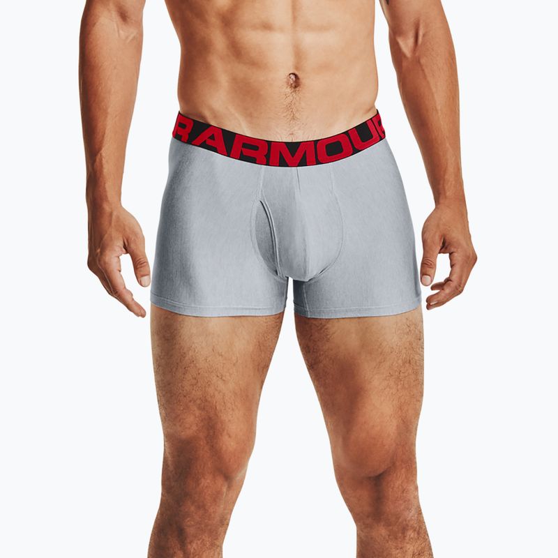 Under Armour boxeri pentru bărbați Ua Tech 3In 2-Pak mod gray light heather/jet gray light heather