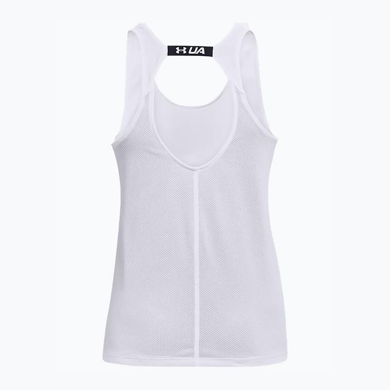 Under Armour Fly By alb, femei, tricou de alergare 1361394-100 2