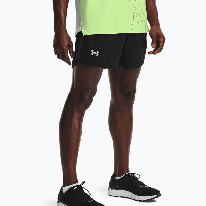 Pantaloni scurți de alergare pentru bărbați Under Armour Launch Sw 5'' negru 1361492 4