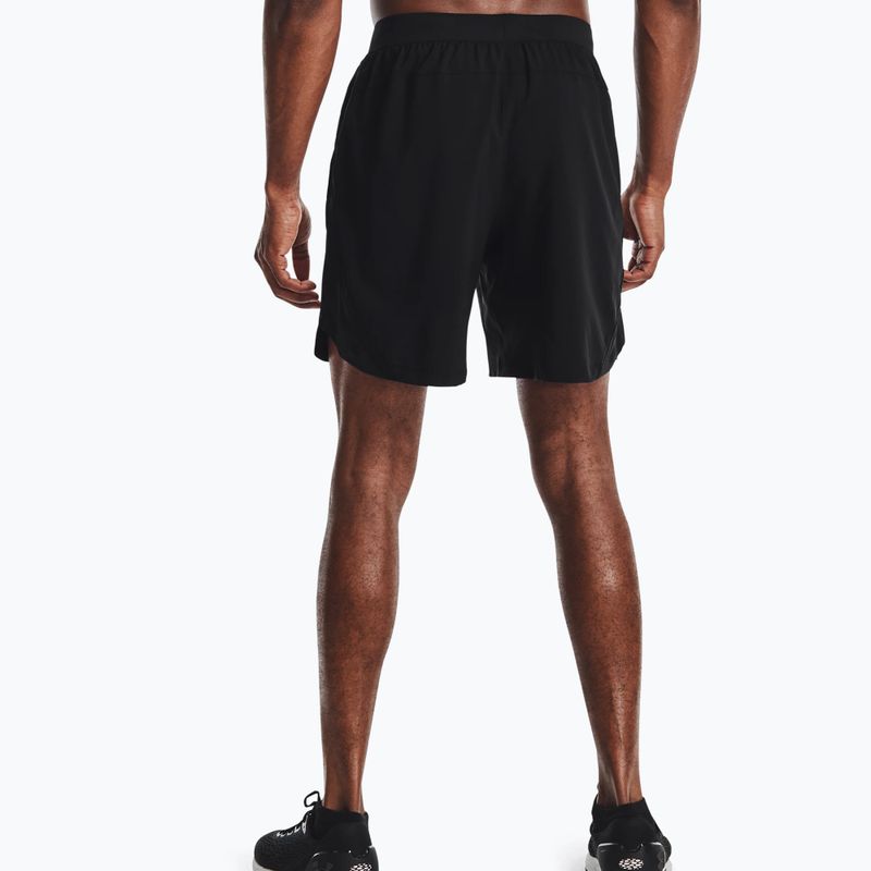 Under Armour Launch Sw 7 pantaloni scurți de alergare pentru bărbați negru 1361493-001 3