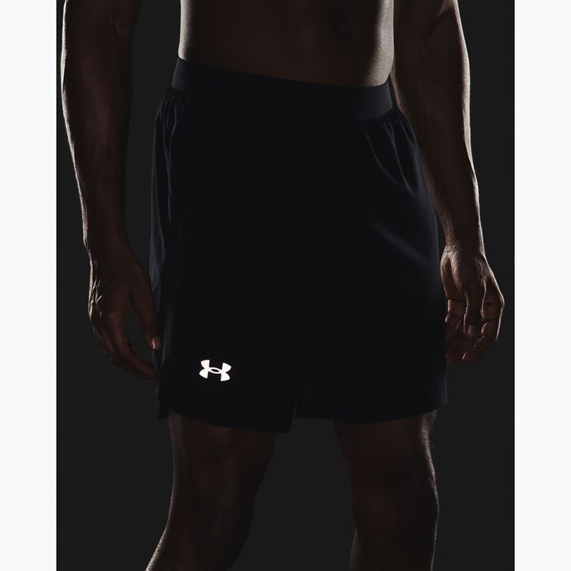 Under Armour Launch Sw 7 pantaloni scurți de alergare pentru bărbați negru 1361493-001 5