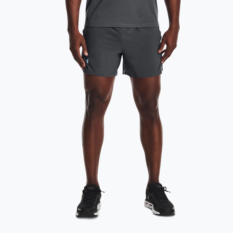 Pantaloni scurți de alergare pentru bărbați Under Armour Launch Sw 5'' gri 1361492