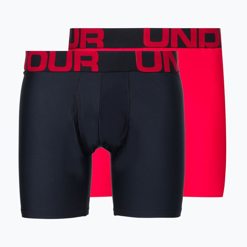 Under Armour boxeri pentru bărbați Ua Tech 6In 2-Pack roșu 1363619-600