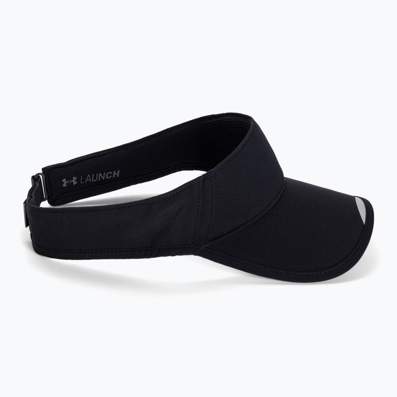Bărbați Under Armour Isochill Launch Run Visor negru UAR-1361563001 2