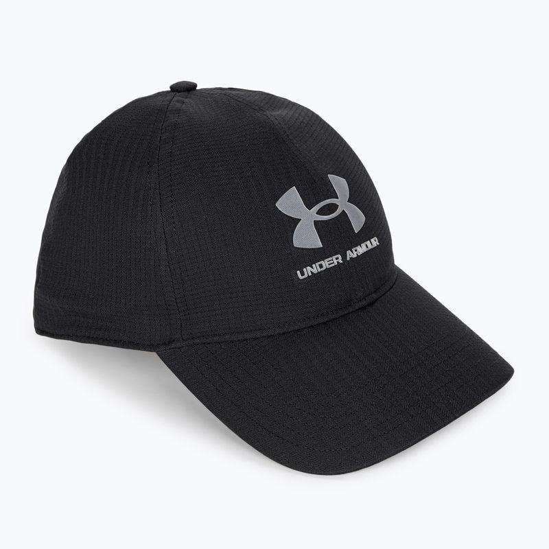 Șapcă de baseball pentru bărbați Under Armour Isochill Armourvent Adj negru/grăsime de teren