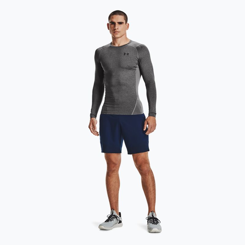 Bărbați Under Armour HG Armour Comp gri de antrenament cu mânecă lungă 1361524-090 2