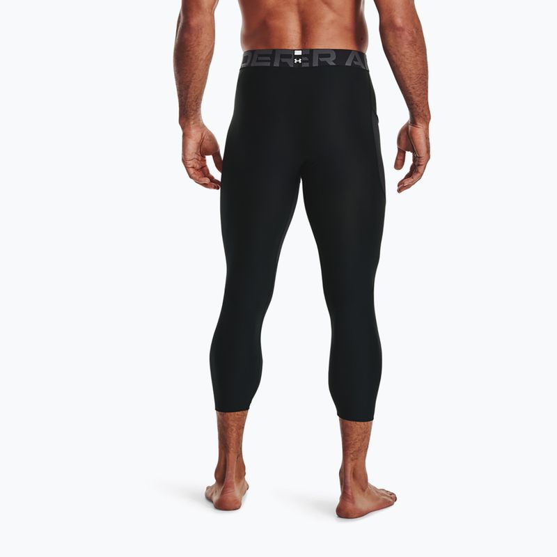 Jambiere pentru bărbați Under Armour HG Armour 3/4 negru/alb 2