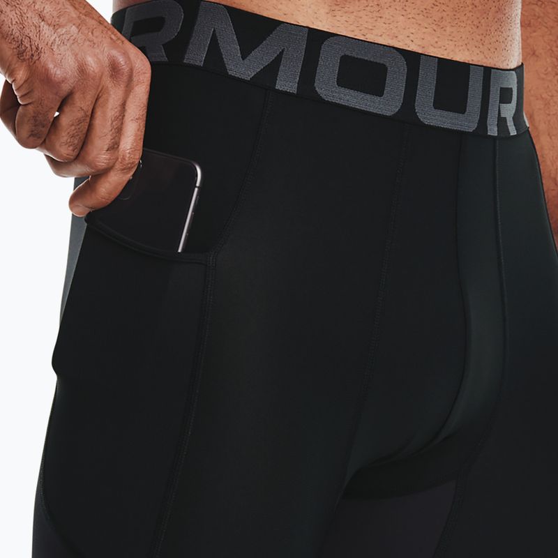 Jambiere pentru bărbați Under Armour HG Armour 3/4 negru/alb 3