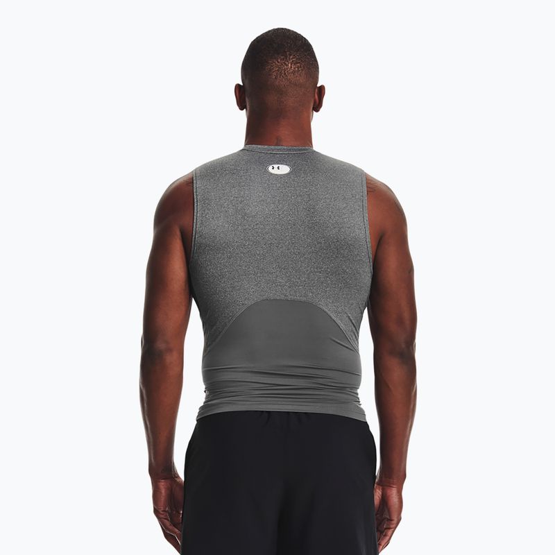 Tank top de antrenament pentru bărbați Under Armour Heat Gear Armour Comp Tank carbon heather/black 3