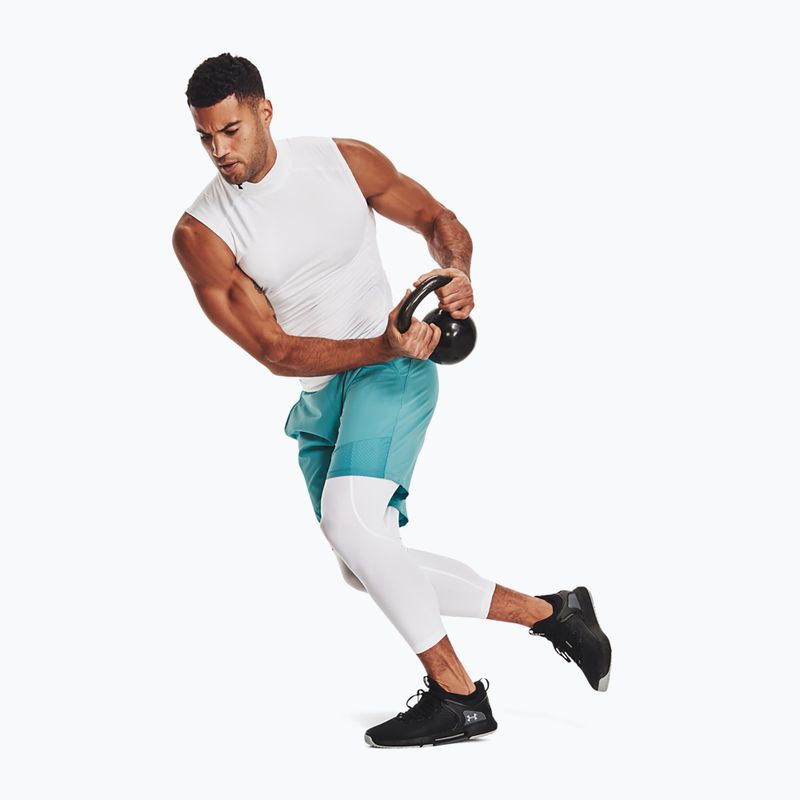 Jambiere pentru bărbați Under Armour HG Armour 3/4 alb/negru 5