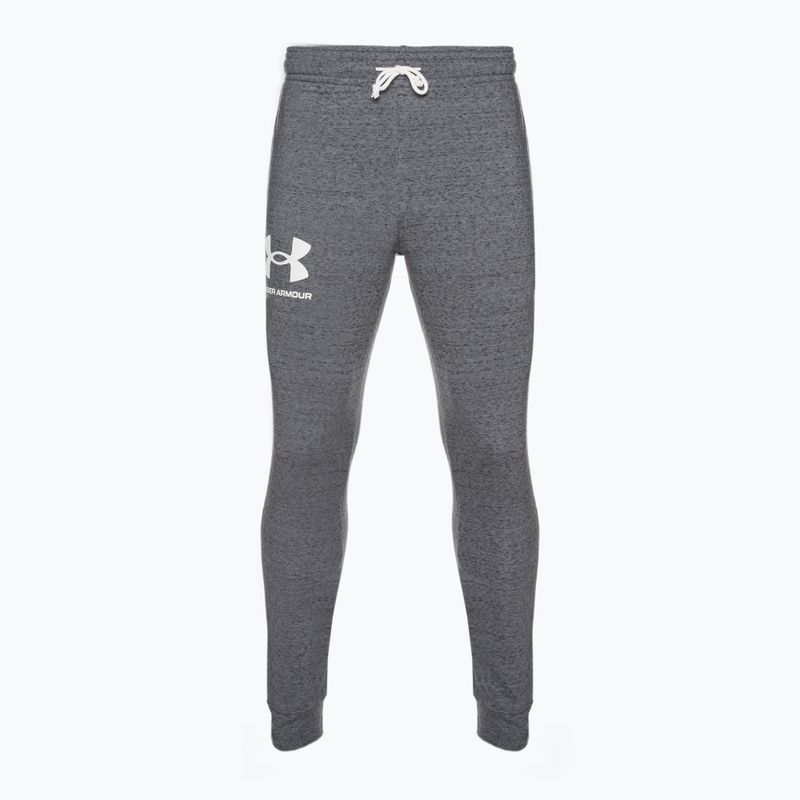 Pantaloni pentru bărbați Under Armour Ua Rival Terry Jogger pitch gray light heather/onyx white 5