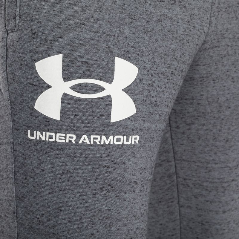 Pantaloni pentru bărbați Under Armour Ua Rival Terry Jogger pitch gray light heather/onyx white 7