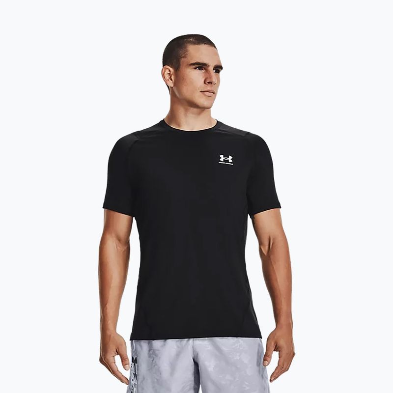Under Armour HeatGear Armour Fitted tricou de antrenament pentru bărbați negru 1361683