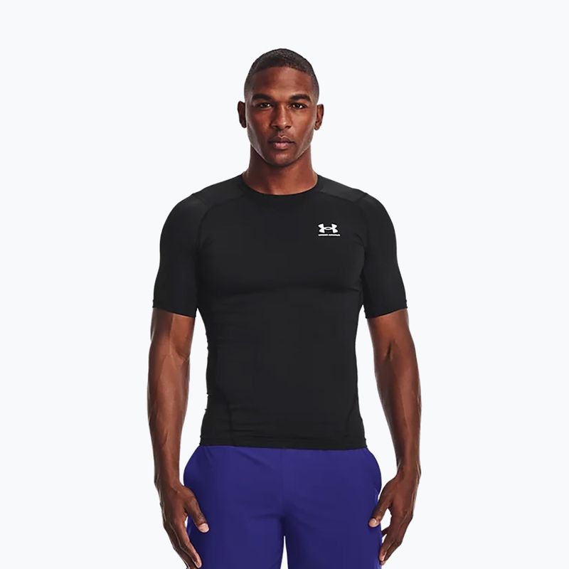 Tricou de antrenament pentru bărbați Under Armour Ua Hg Armour Comp SS negru 1361518-001