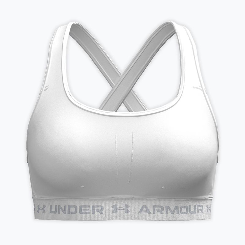 Sutien de antrenament Under Armour Crossback Mid white/white/halo gray