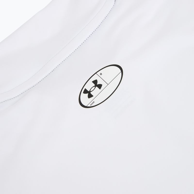 Tricou de antrenament bărbați Under Armour HG Armour Comp Mock SL castlerock/white 4