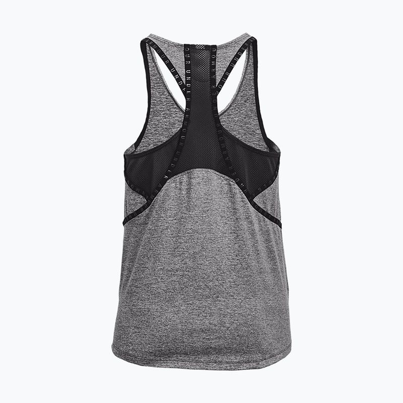 Tricoul de antrenament pentru femei Under Armour UA Knockout Mesh Back Tank grafit 1360831 6