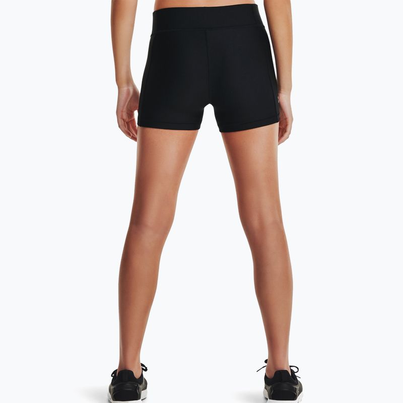 Pantaloni scurți de antrenament pentru femei Under Armour Armour Armour Mid Rise negru 1360925 2
