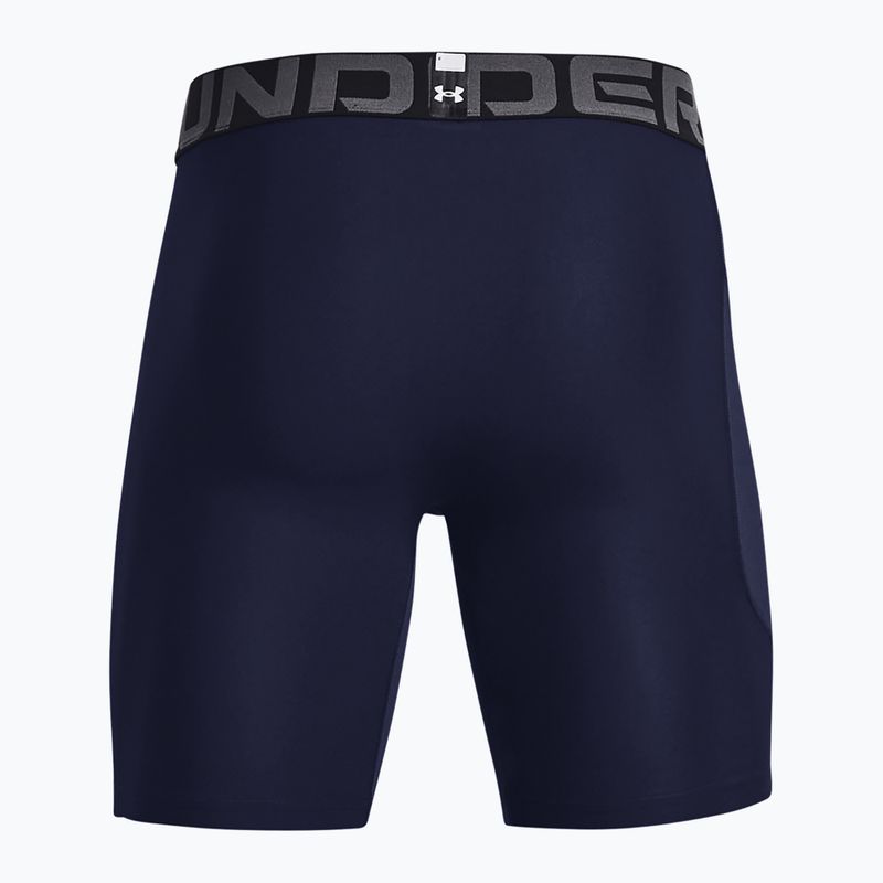 Pantaloni scurți de antrenament pentru bărbați Under Armour HG Armour Shorts midnight navy/white 2