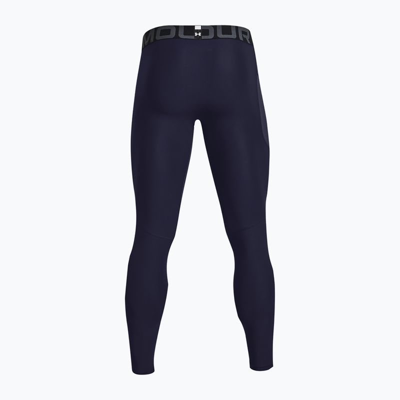 Colanți de antrenament pentru bărbați Under Armour HeatGear midnight navy/white 6