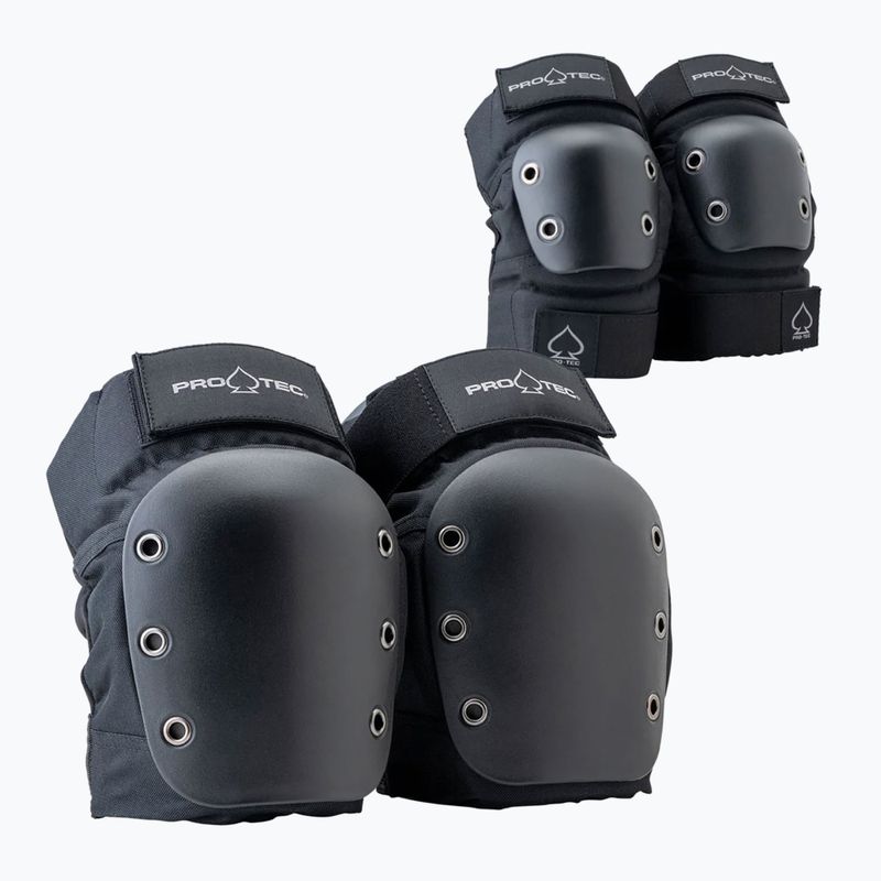Set de apărători Pro-Tec Street Open Back Knee Elbow black