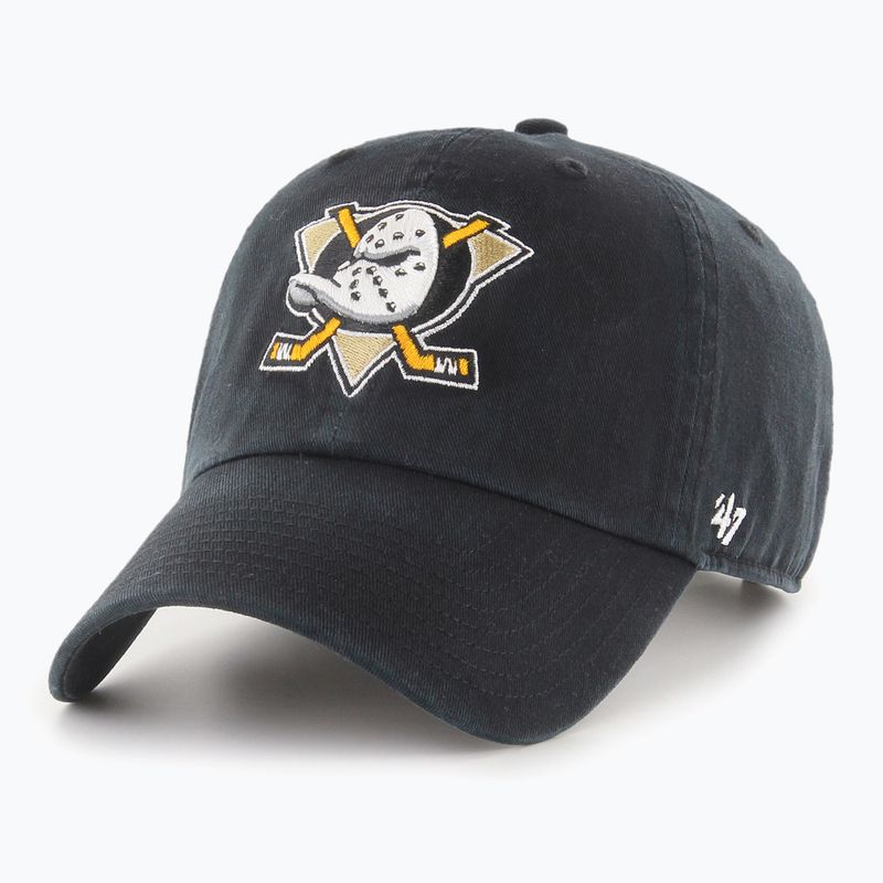 47 Brand NHL NHL Anaheim Ducks CLEAN UP șapcă de baseball negru 5