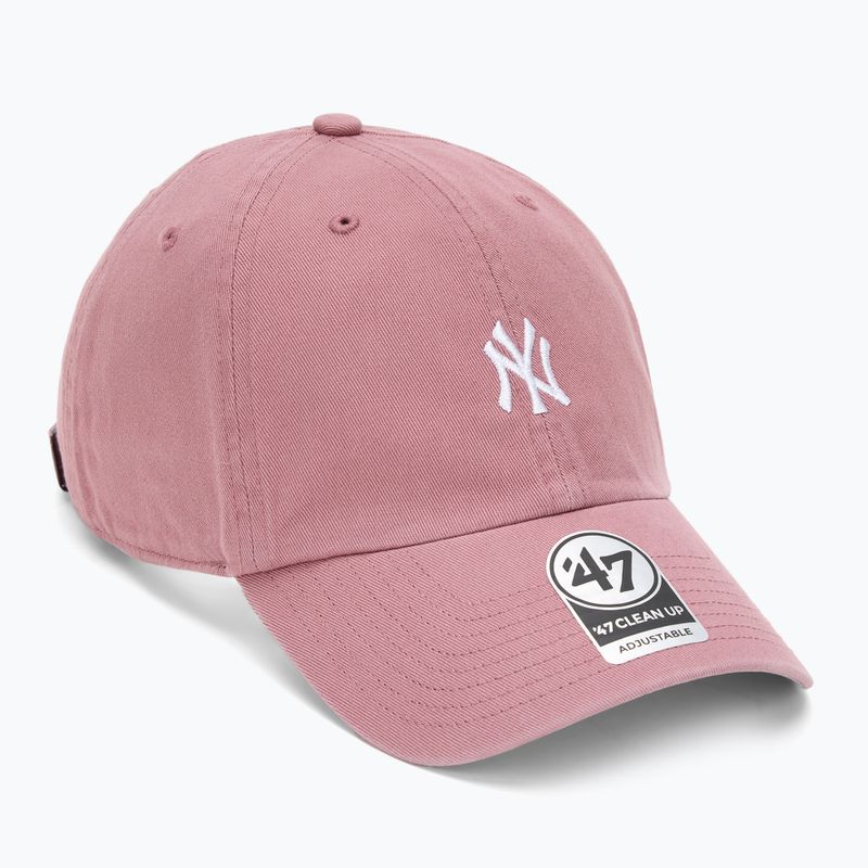 Șapcă 47 Brand MLB New York Yankees Base Runner CLEAN UP mauve