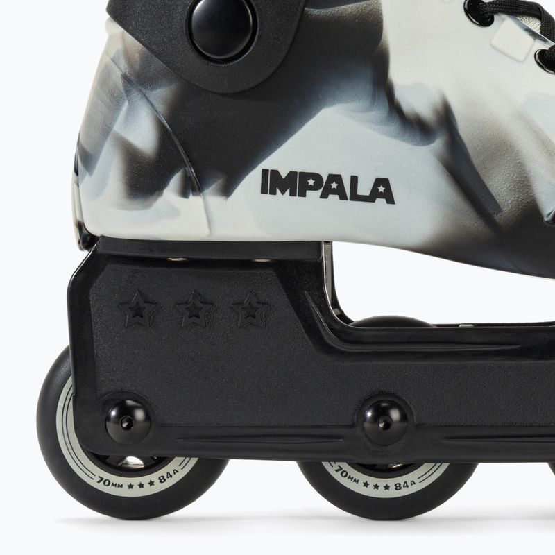 IMPALA Lightspeed Inline Skate pentru femei, patine cu role monocrome de marmură 7