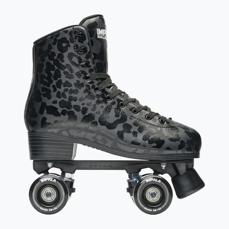 Patine cu rotile pentru femei IMPALA Quad Skate black leopard 2
