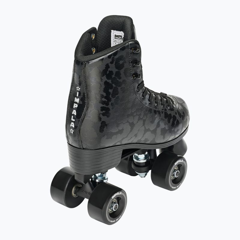 Patine cu rotile pentru femei IMPALA Quad Skate black leopard 3