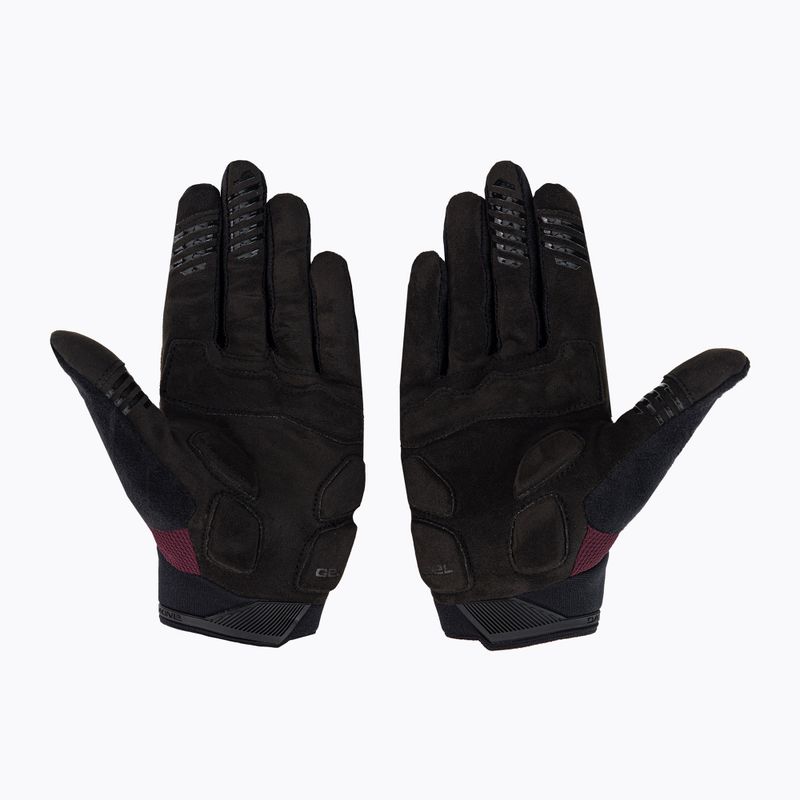 Dakine mănuși de ciclism pentru femei Syncline Gel burgundy-negru D10003741 2