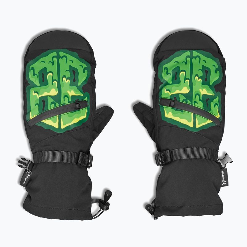 Mănuși de snowboard pentru copii ThirtyTwo Youth Corp Mitt black/green