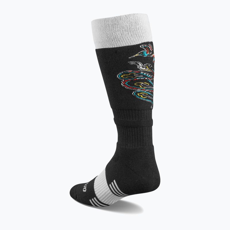 Șosete de snowboard pentru bărbați ThirtyTwo TM Coolmax black/white 2