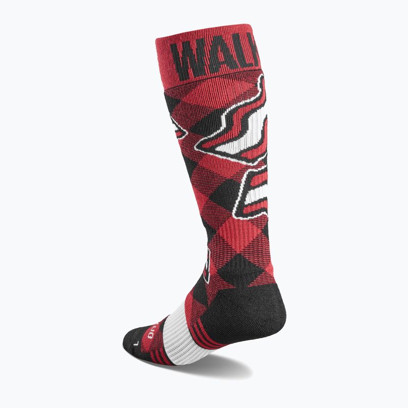 Șosete de snowboard pentru bărbați ThirtyTwo Signature Merino red/black 3