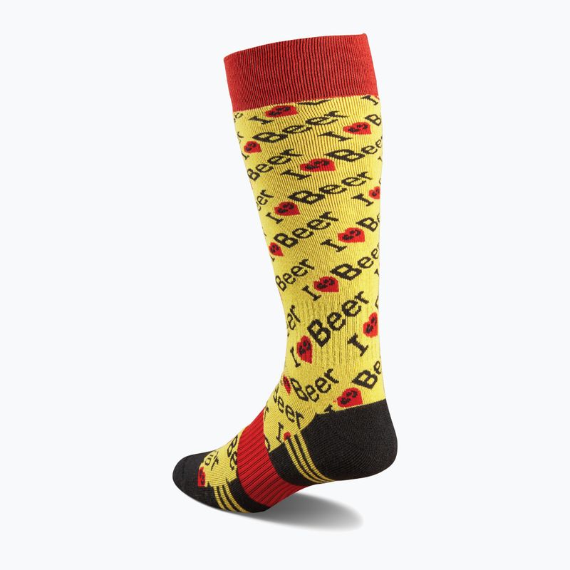Șosete de snowboard pentru bărbați ThirtyTwo TM Merino yellow 2