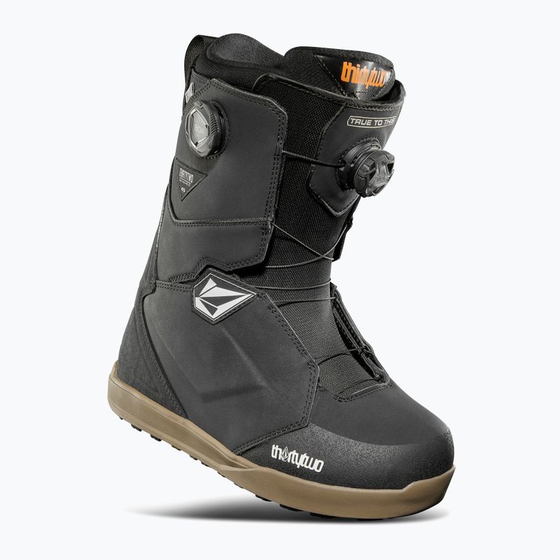 Ghete de snowboard penru bărbați ThirtyTwo Lashed Double Boa X Volcom '24 black/gum 6