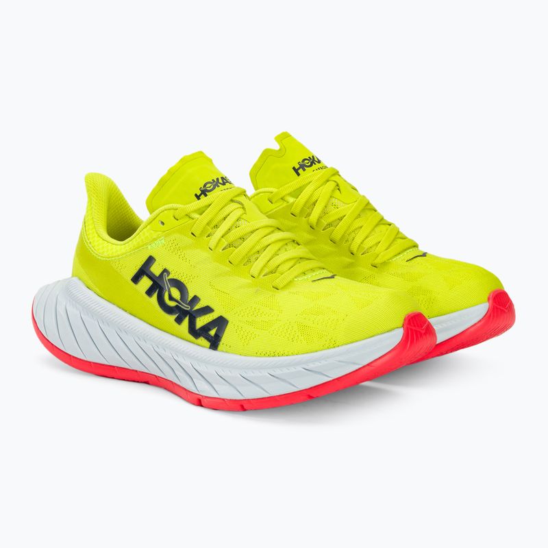 Încălțăminte de alergare pentru femei HOKA Carbon X 2 evening primrose/fiesta 5