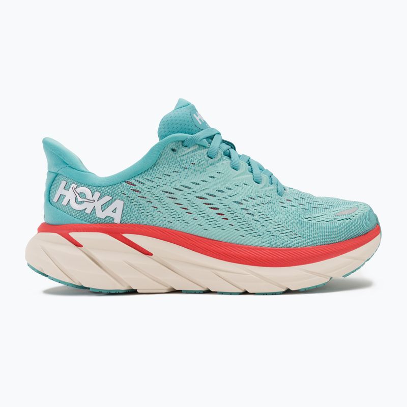 Pantofi de alergare pentru femei HOKA Clifton 8 Wide aquarelle/eggshell blue 2
