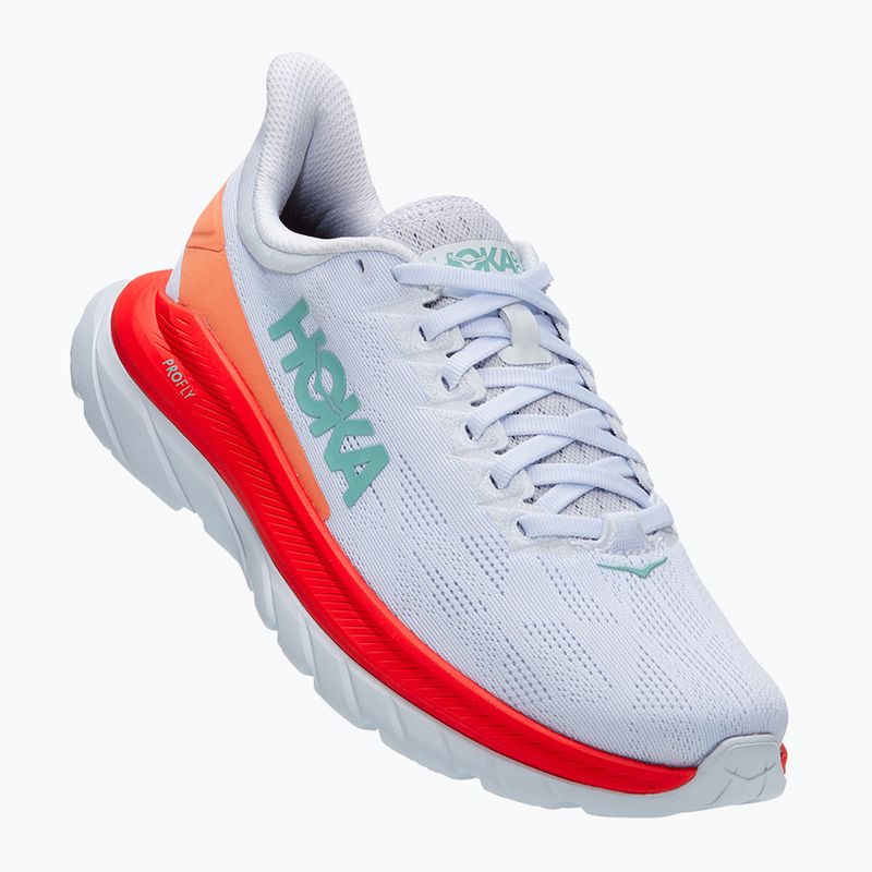 Pantofi de alergare pentru femei HOKA Mach 4 alb/fiesta 7